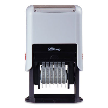 Offistamp® Numberer, Pre-inked-re-inkable, 6 Bands, 1.88 X 0.25, Black freeshipping - TVN Wholesale
